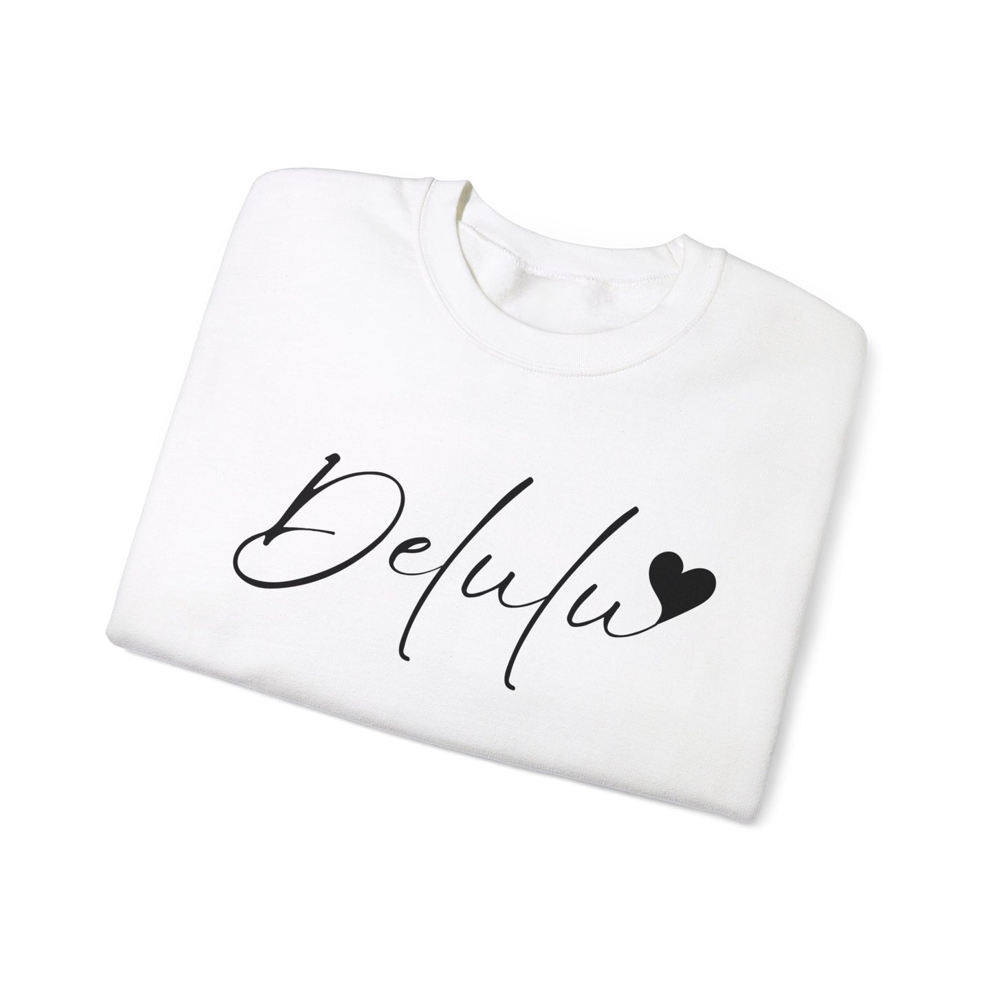 Delulu trendy middle school boy and girl Unisex Heavy Blend™ Crewneck Sweatshirt.delulu style shirt coquette .sweatshirts for boys girl birthday Christmas