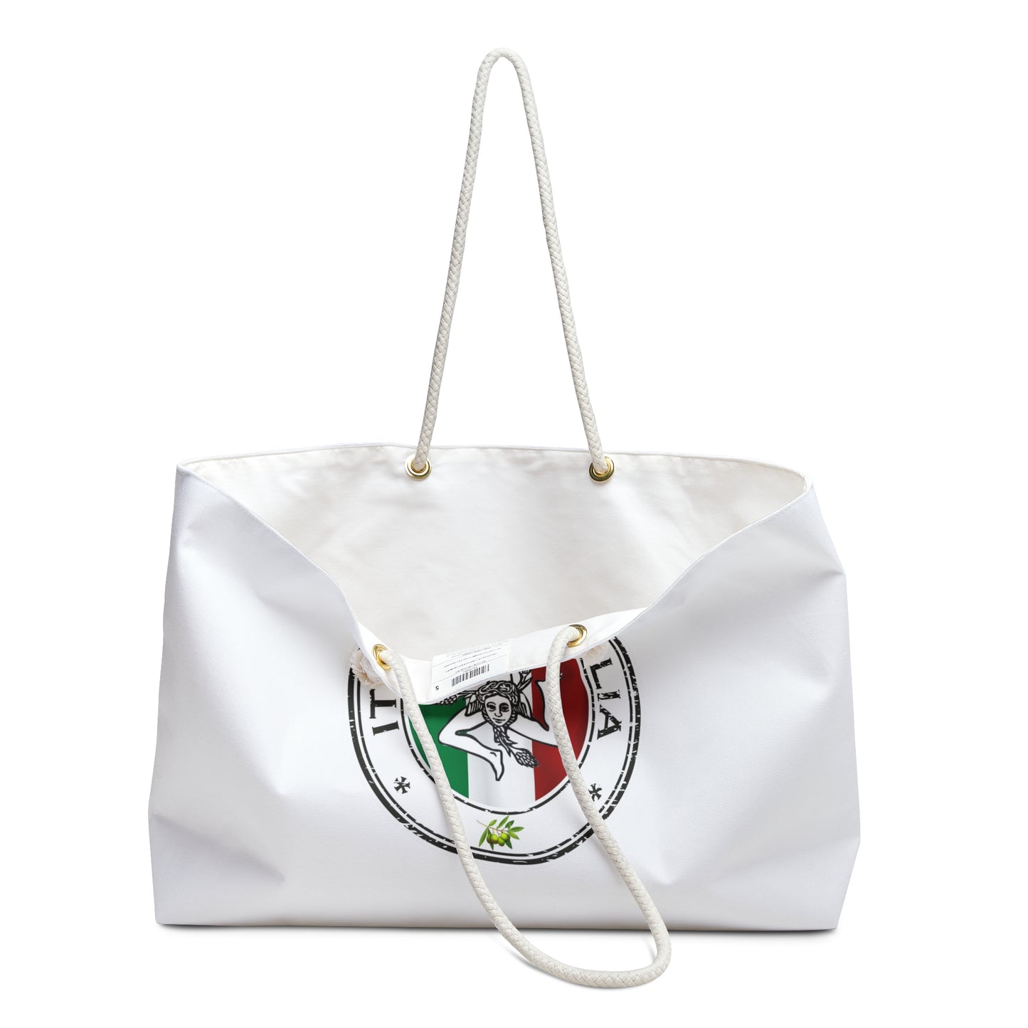 Italia Sicilian Weekender Bag, custom beach bag, summer travel, vacation, pool bag, Italian summer, carryon Italy-Siciliy