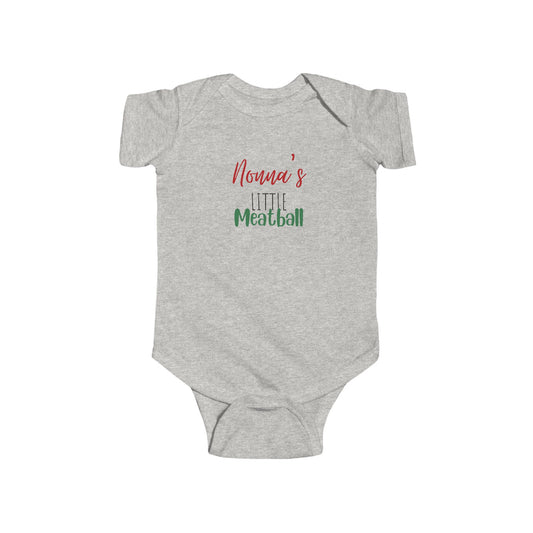 Mama's Little Meatball Infant Bodysuit | Cute Baby Ones, Newborn Gift, Baby Shower Outfit, Holiday Clothing, Baby Boy or Girl Apparel