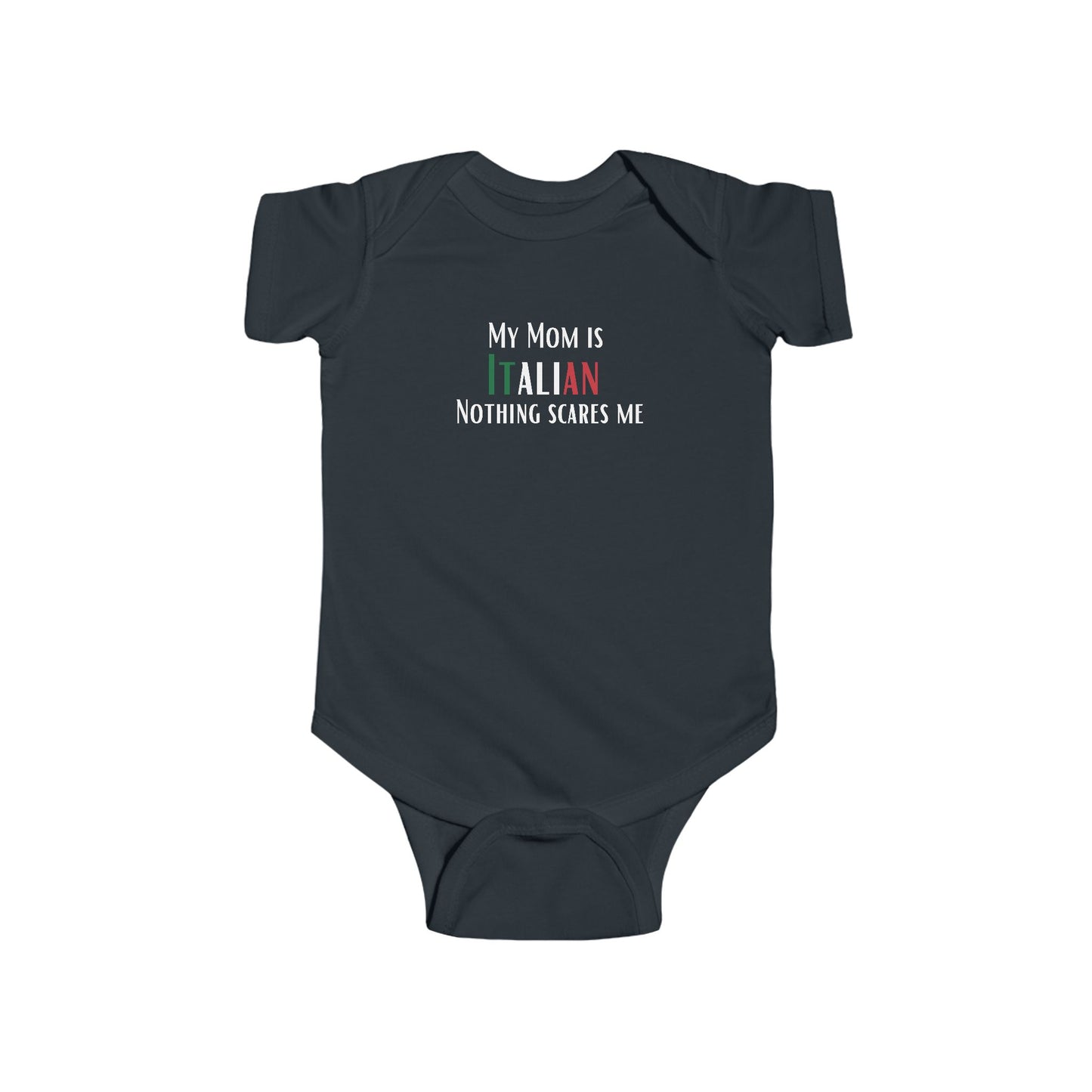 My mom is Italian, Infant Bodysuit | Baby Shower Gift, Newborn Outfit, Culture Celebration, Italian Mama Shirt, Cute Baby Clothes