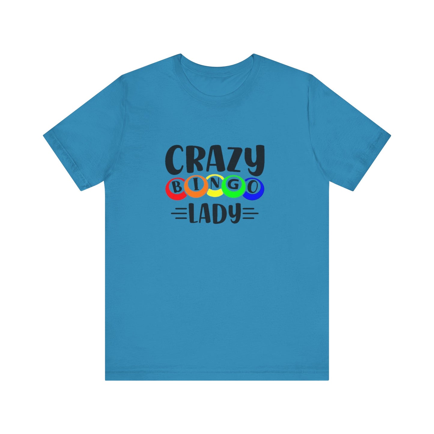 Crazy Bingo Lady Unisex Tee - Fun Gift for Bingo Lovers, Bingo Night Tee, Game Night Apparel, Casual Wear, Birthday Gift
