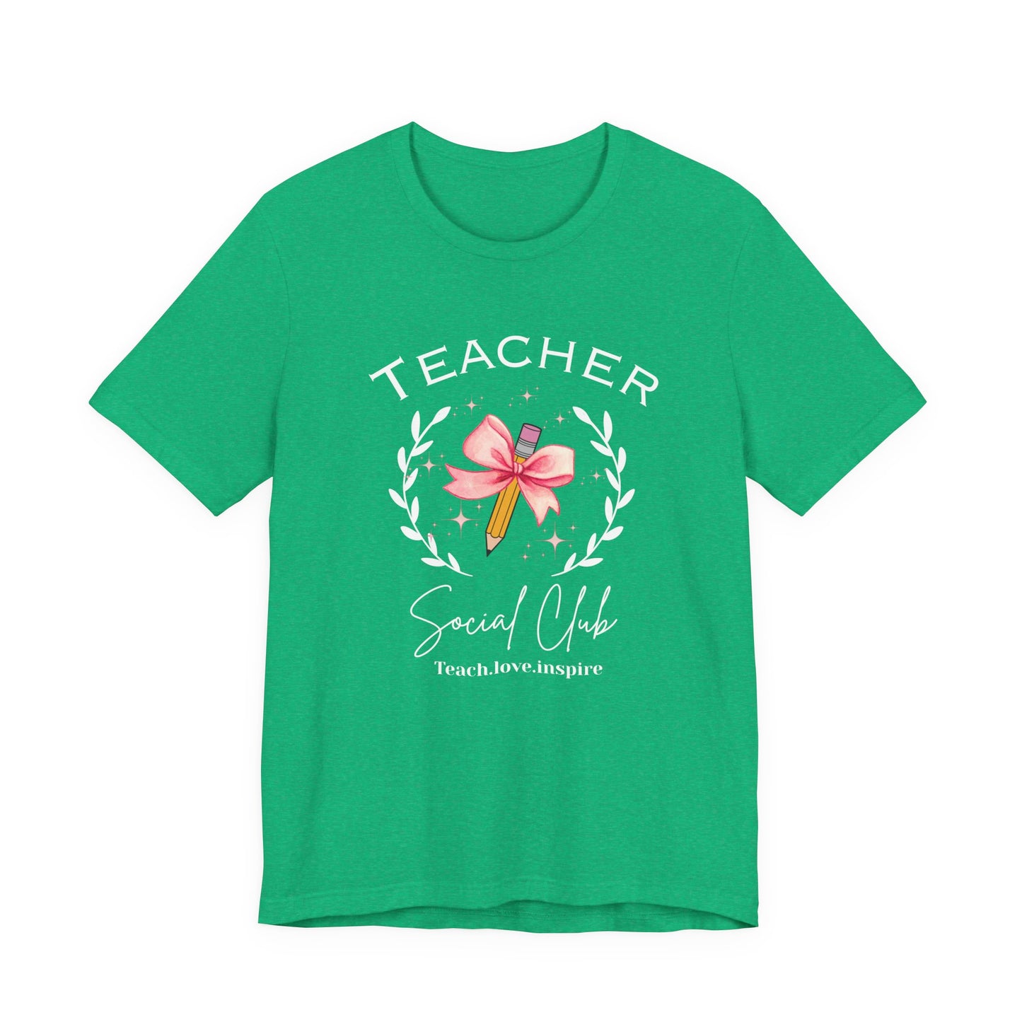 Cute Pencil with Bow coquette style Unisex Tee, Creative Gift Teacher Appreciation Shirt, Gift for Students, Birthday Surprise
