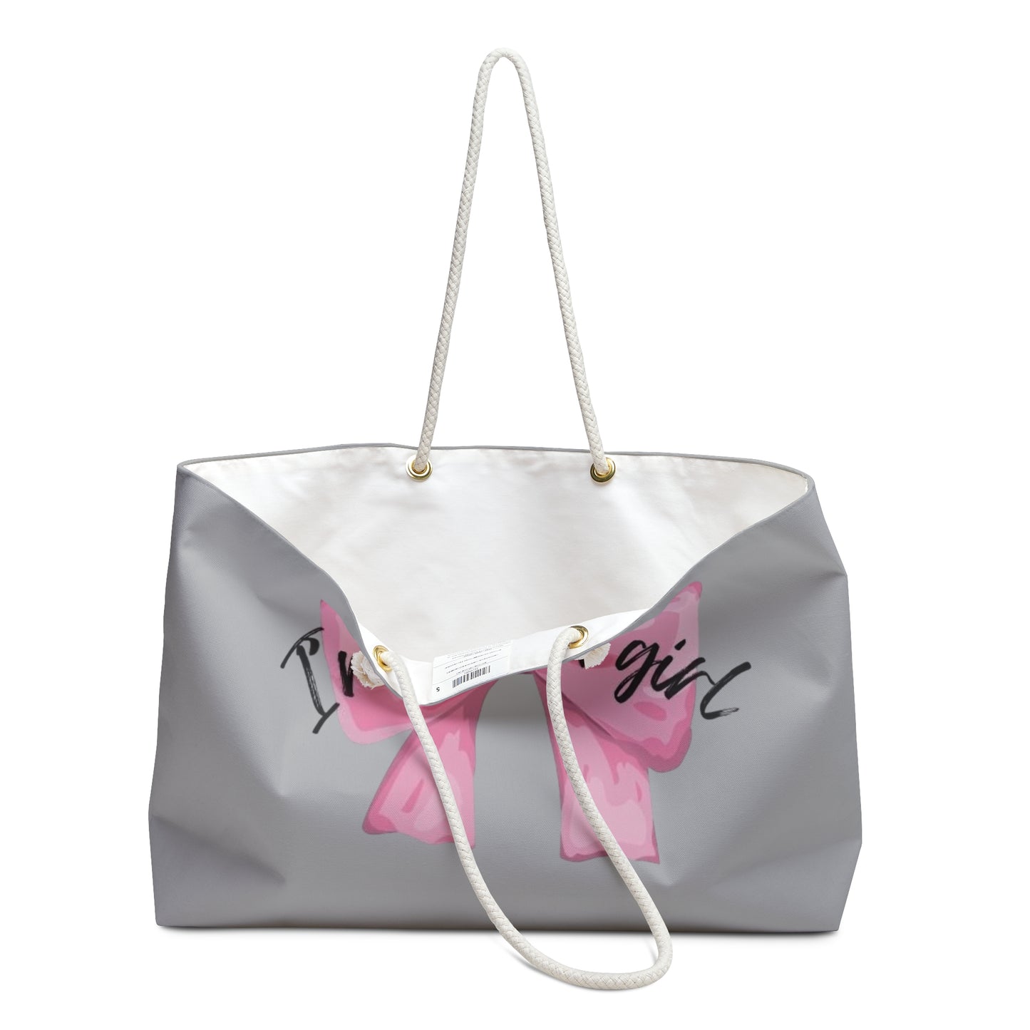 I am just a girl Coquette Weekender Bag, Stylish Tote for Travel, Overnight Bag, Large Weekend Purse, Carry-On Luggage, Floral Print