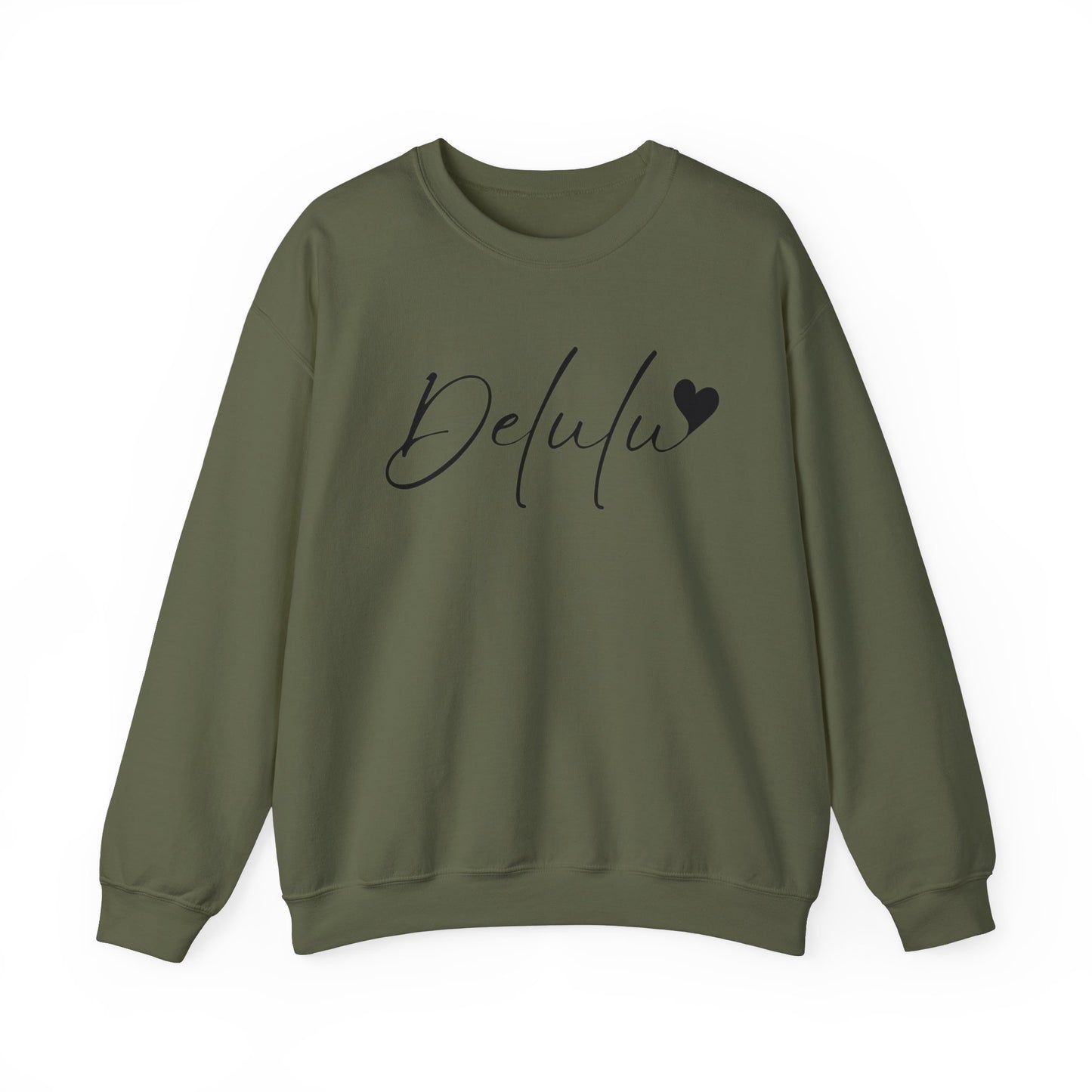 Delulu trendy middle school boy and girl Unisex Heavy Blend™ Crewneck Sweatshirt.delulu style shirt coquette .sweatshirts for boys girl birthday Christmas