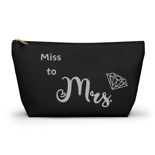 Engagement, bride to be, MRS, bride , makeup bag , accessory bag