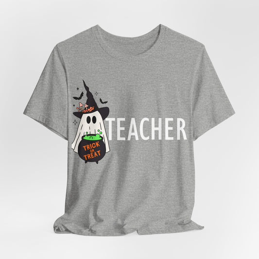 Teachers spooky Jersey Short Sleeve Tee, I teach cutest pumpkins in the patch shirt for teacher, Halloween shirts. Men and women teacher shirts