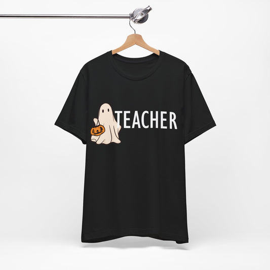 Teachers spooky Jersey Short Sleeve Tee, I teach cutest pumpkins in the patch shirt for teacher, Halloween shirts. Men and women teacher shirts