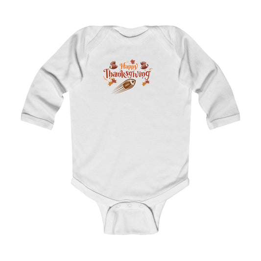 football Thanksgiving Long Sleeve Bodysuit for Babies, Turkey Day Infant Outfit, baby thanksgiving , Festive Fall baby Thanksgiving Baby