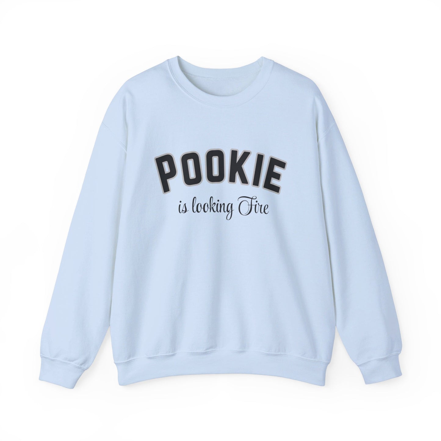 Pookie is looking fire tonight coquette shirt Unisex Heavy Blend™ Crewneck Sweatshirt, great coquette style shirt for teens back to school birthdays and Christmas sweatshirt