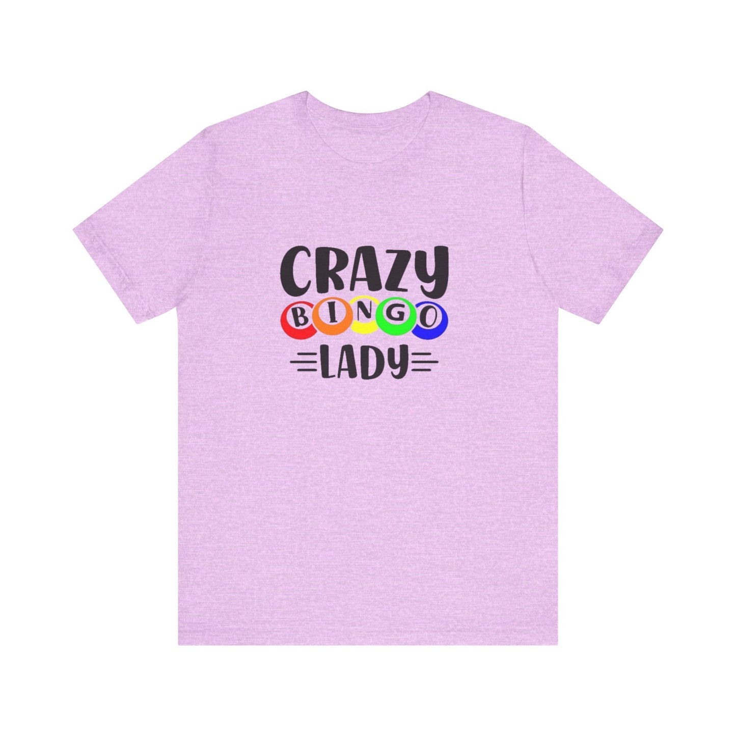Crazy Bingo Lady Unisex Tee - Fun Gift for Bingo Lovers, Bingo Night Tee, Game Night Apparel, Casual Wear, Birthday Gift