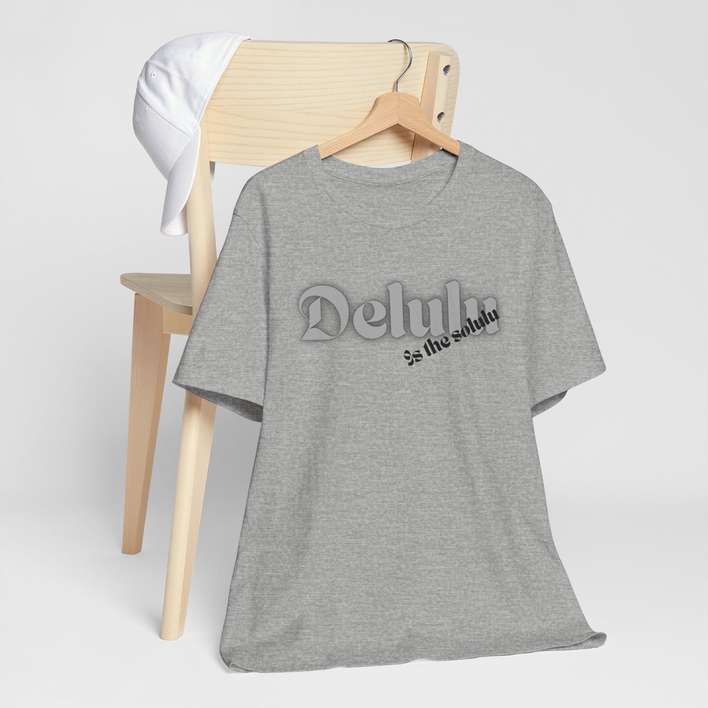 Delulu state of mind Unisex Jersey Short Sleeve Tee. Back to school shirt for middle school boys and girls