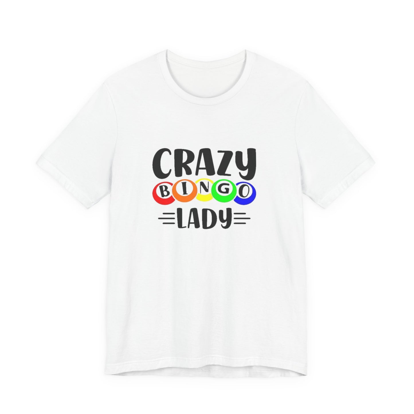 Crazy Bingo Lady Unisex Tee - Fun Gift for Bingo Lovers, Bingo Night Tee, Game Night Apparel, Casual Wear, Birthday Gift