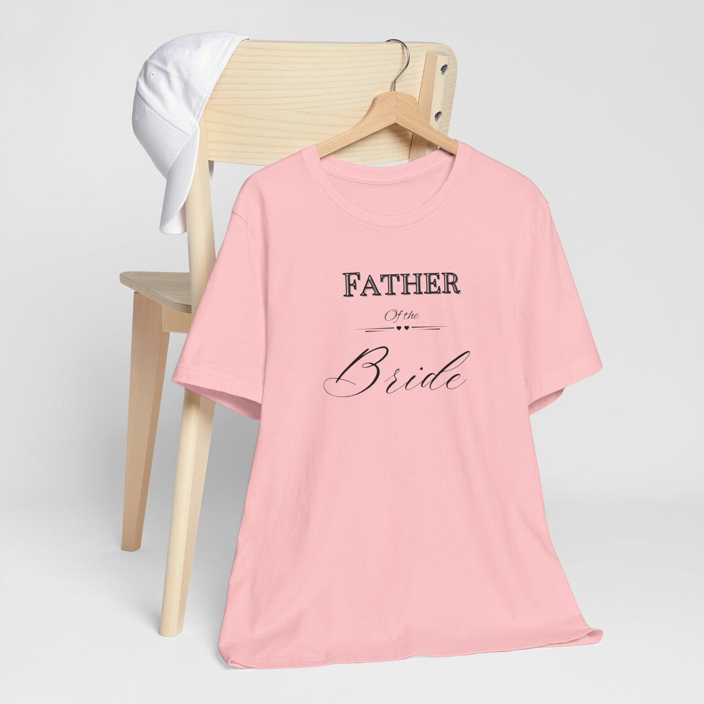Father of the bride of Unisex Jersey Short Sleeve Tee, bridal party shirt for mom, wedding party shirts