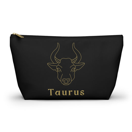 Taurus , zodiac sign , birthday gift, makeup bag , accessory bag