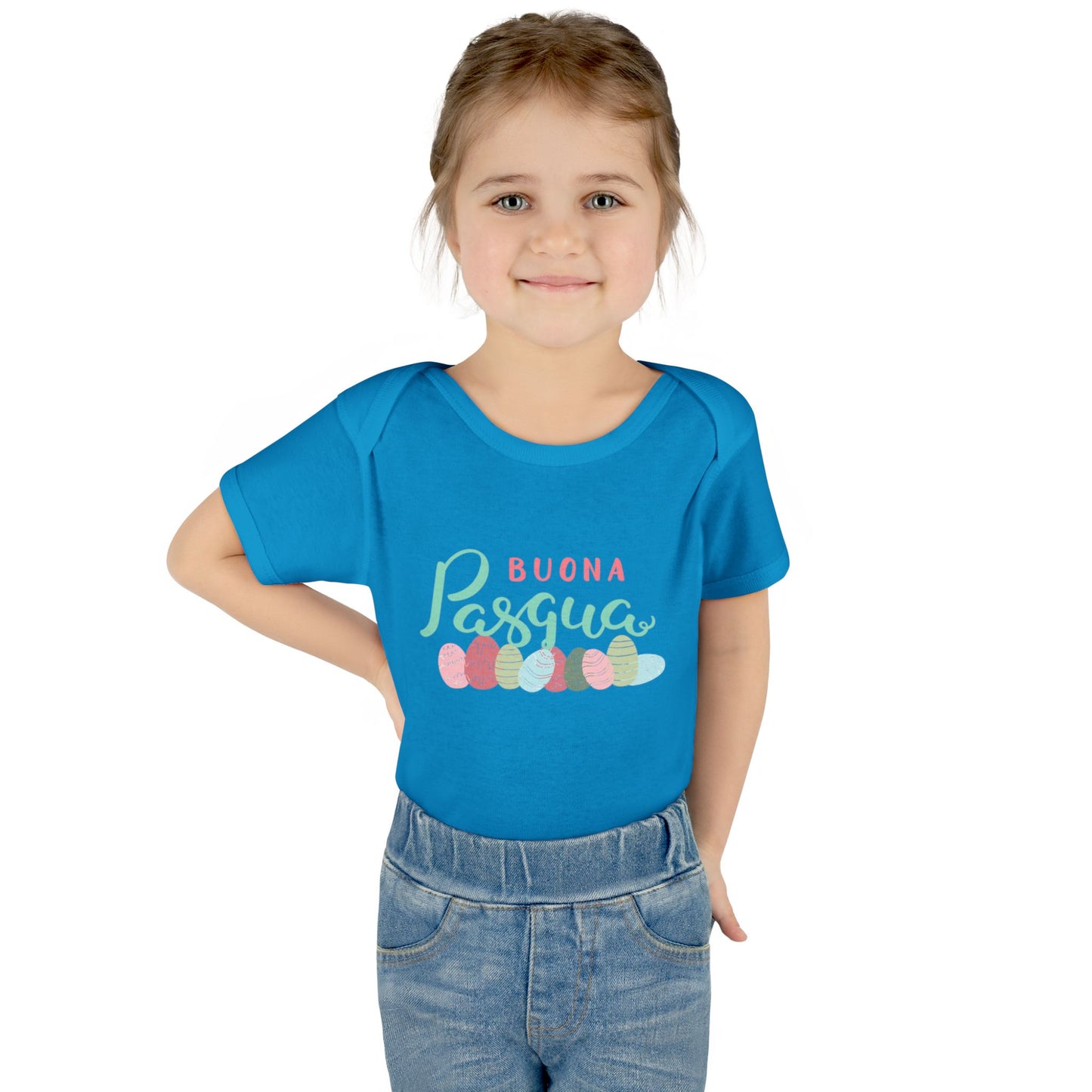 Happy Easter Infant Bodysuit, Buona pasqua, baby first Easter, matching family shirts, Toddler Apparel, Newborn Easter Shirt