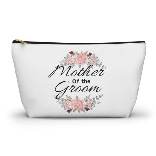Mother of the groom , wedding favor, toiletry bag , makeup bag , accessory bag great bags for a while, wedding parties, bridal party gift bags