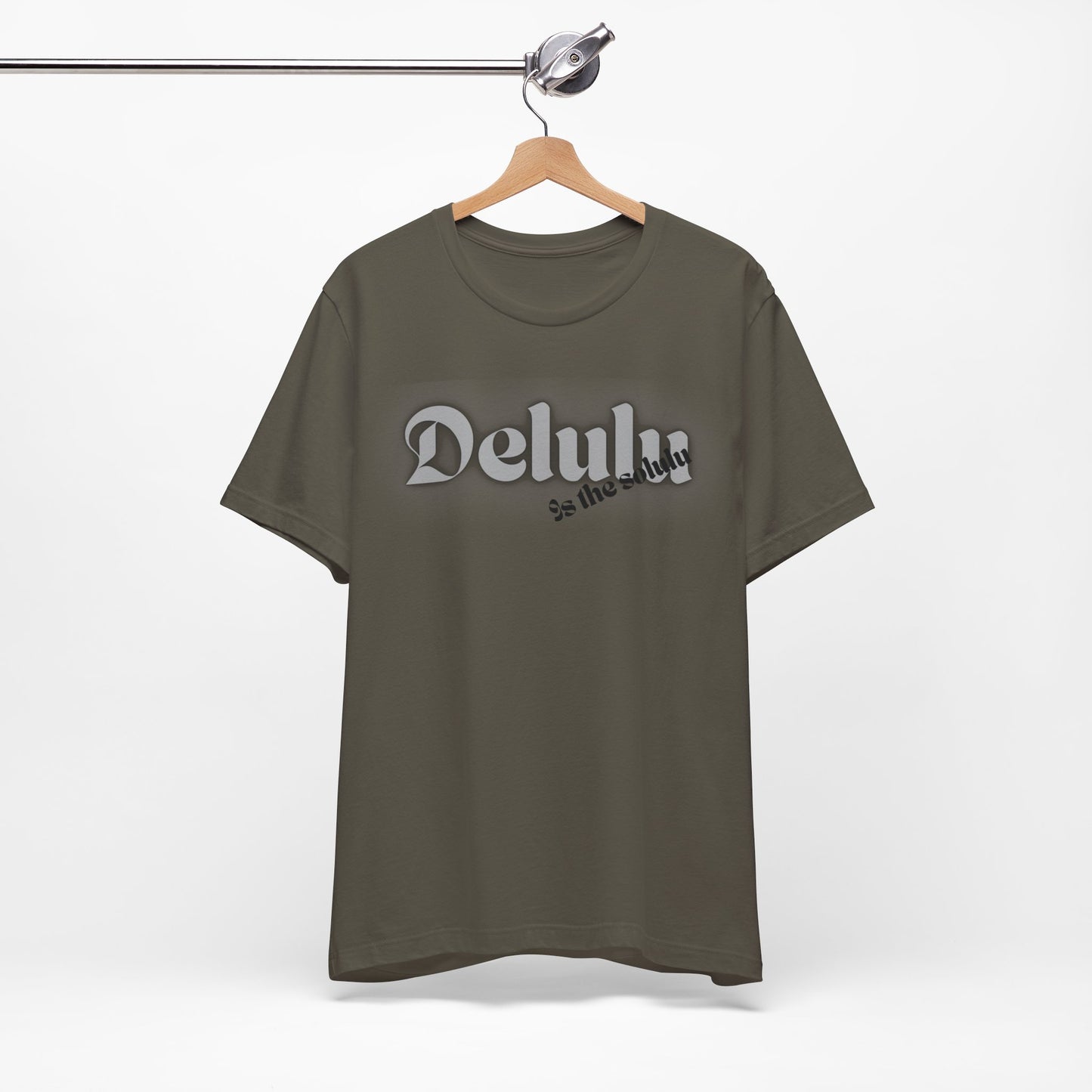 Delulu state of mind Unisex Jersey Short Sleeve Tee. Back to school shirt for middle school boys and girls