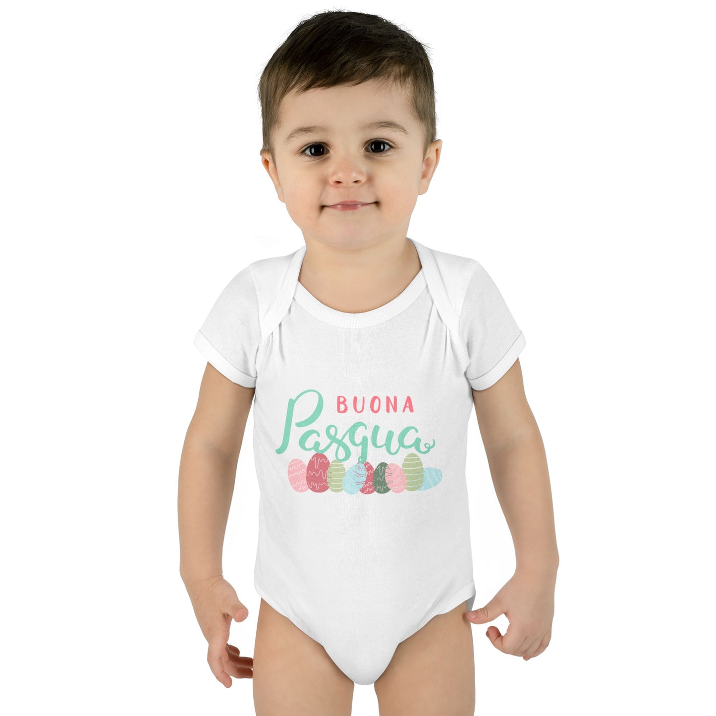 Happy Easter Infant Bodysuit, Buona pasqua, baby first Easter, matching family shirts, Toddler Apparel, Newborn Easter Shirt
