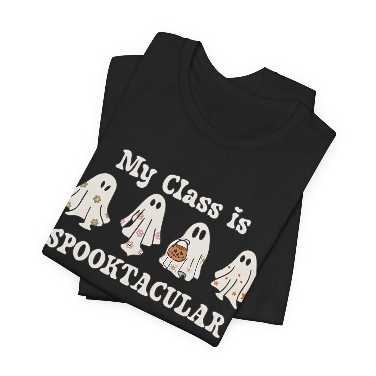 Teachers spooky class patch, Unisex Jersey Short Sleeve Tee, I teach cutest pumpkins in the patch shirt for teacher, Halloween shirts. Men and women teacher shirts