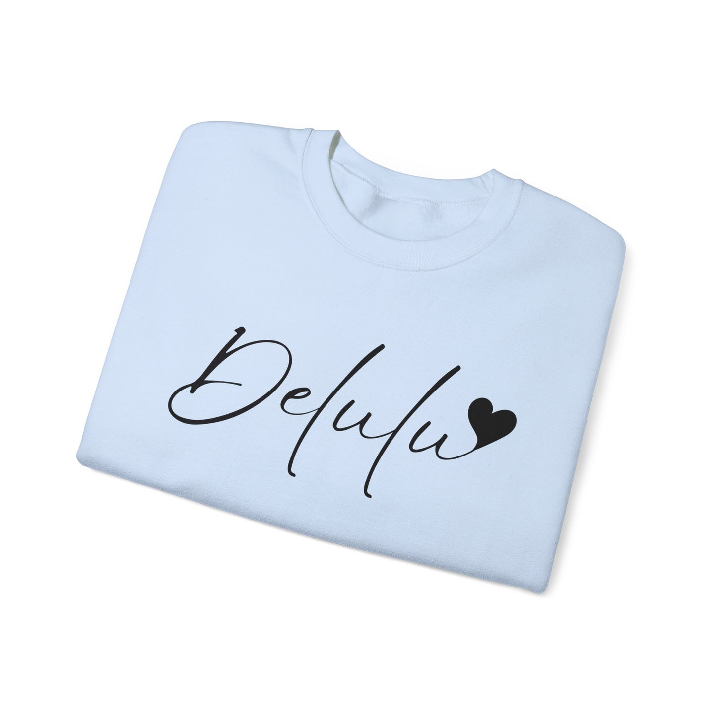 Delulu trendy middle school boy and girl Unisex Heavy Blend™ Crewneck Sweatshirt.delulu style shirt coquette .sweatshirts for boys girl birthday Christmas