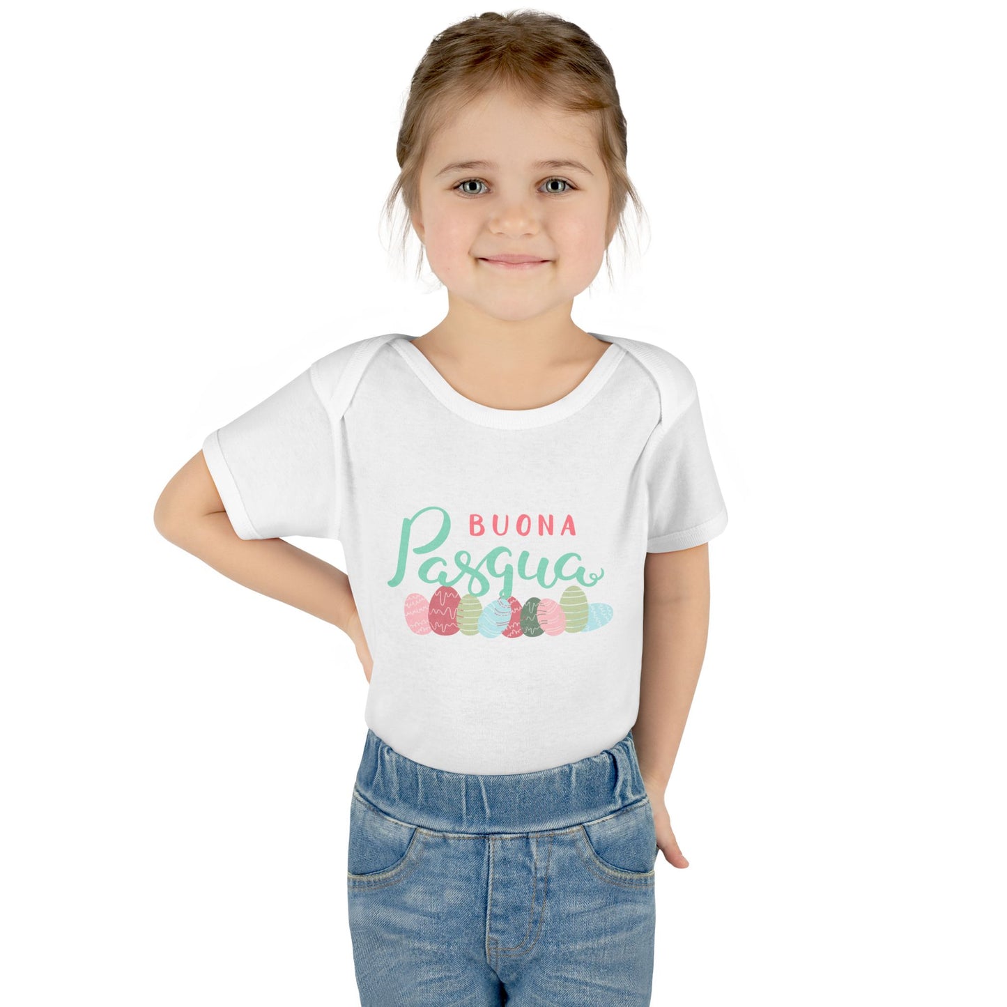 Happy Easter Infant Bodysuit, Buona pasqua, baby first Easter, matching family shirts, Toddler Apparel, Newborn Easter Shirt