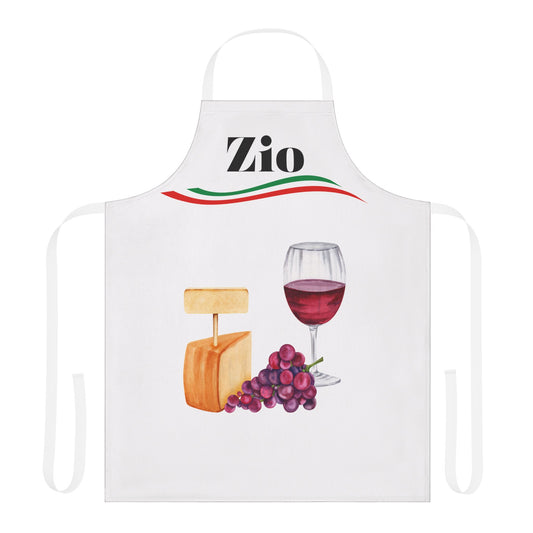 Zio Italian inspired uncle apron, kitchen gift , housewarming,Christmas and Birthdays-Perfect for Fathers Day