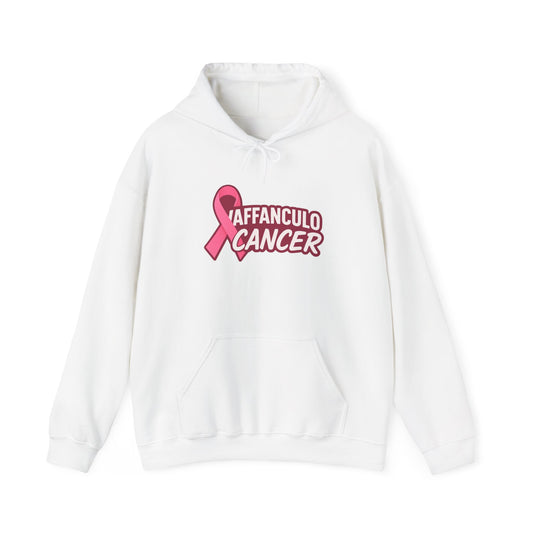 Supportive Cancer Awareness Hoodie - Affanculo Cancer, Gifts for Fighters, Breast Cancer Awareness, Motivational Sweatshirt, Cozy Hoodie