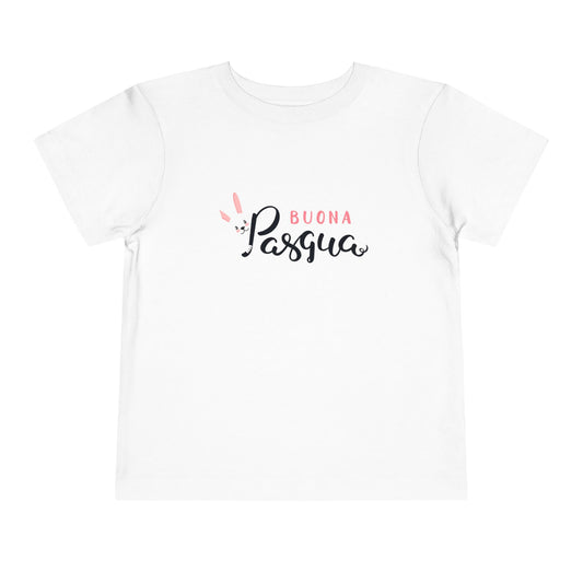 Easter Toddler Tee, Soft Cotton Short Sleeve, Cute Spring Shirt, Kids Easter Outfit, Buona Pasqua Design