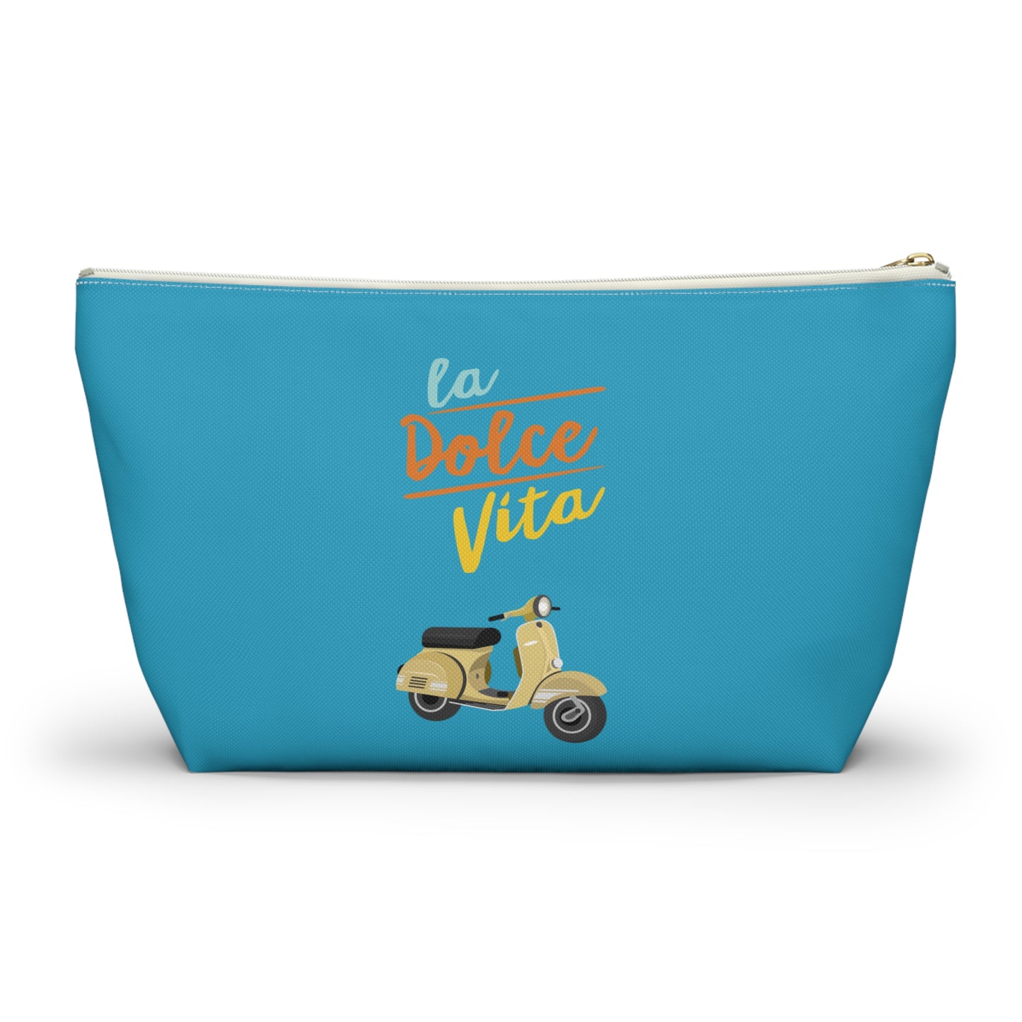 La dolce vita, travel bag , destination Italy , birthday gift, makeup bag , accessory bag