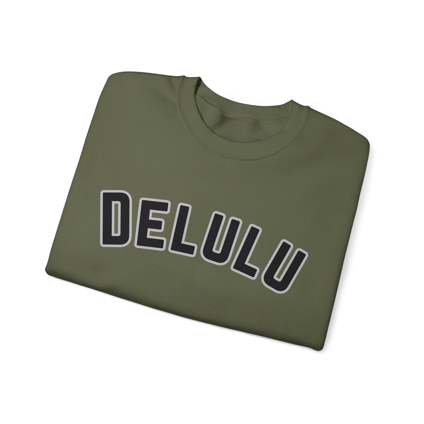 Delulu trendy middle school boy and girl Unisex Heavy Blend™ Crewneck Sweatshirt.delulu style shirt coquette .sweatshirts for boys girl birthday Christmas