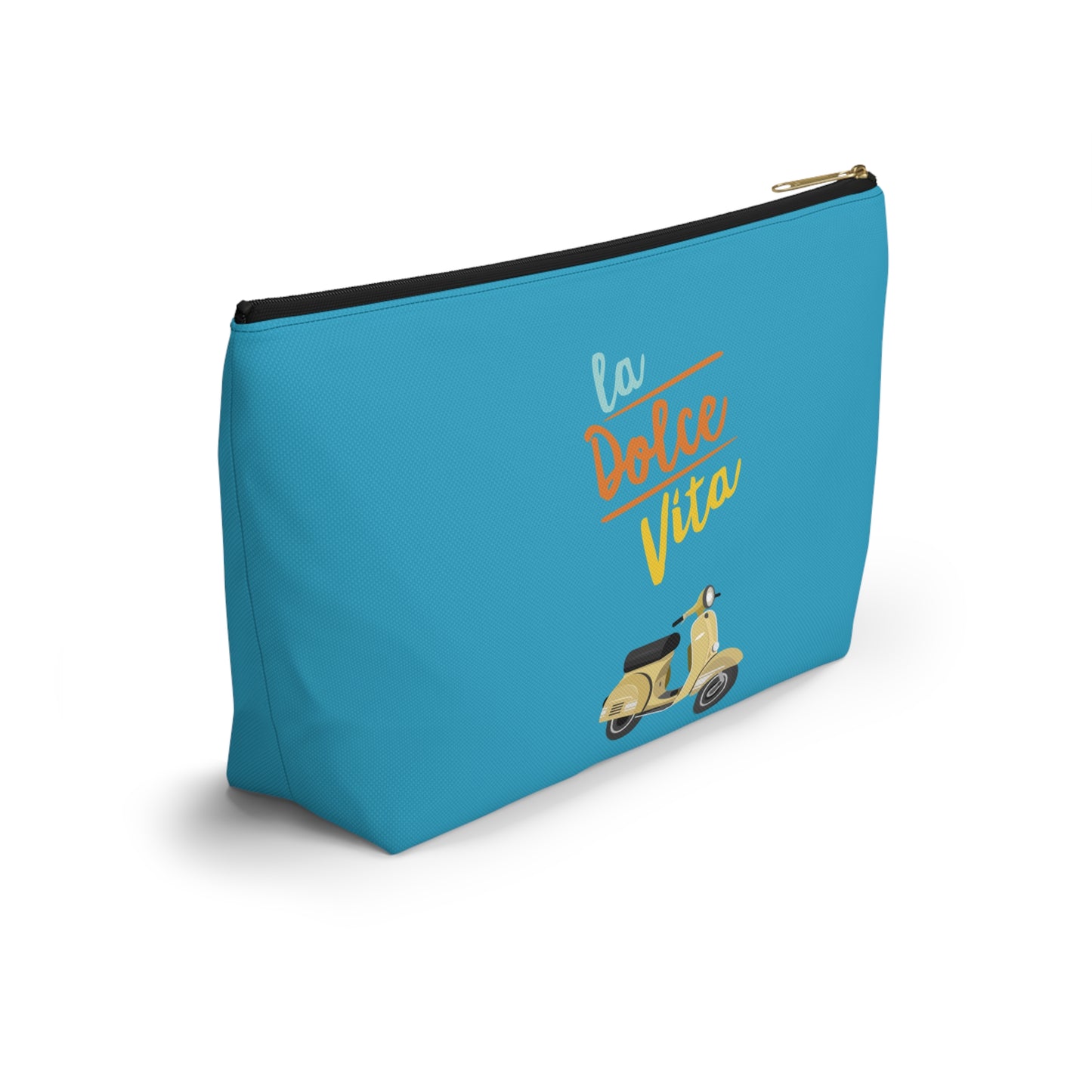 La dolce vita, travel bag , destination Italy , birthday gift, makeup bag , accessory bag