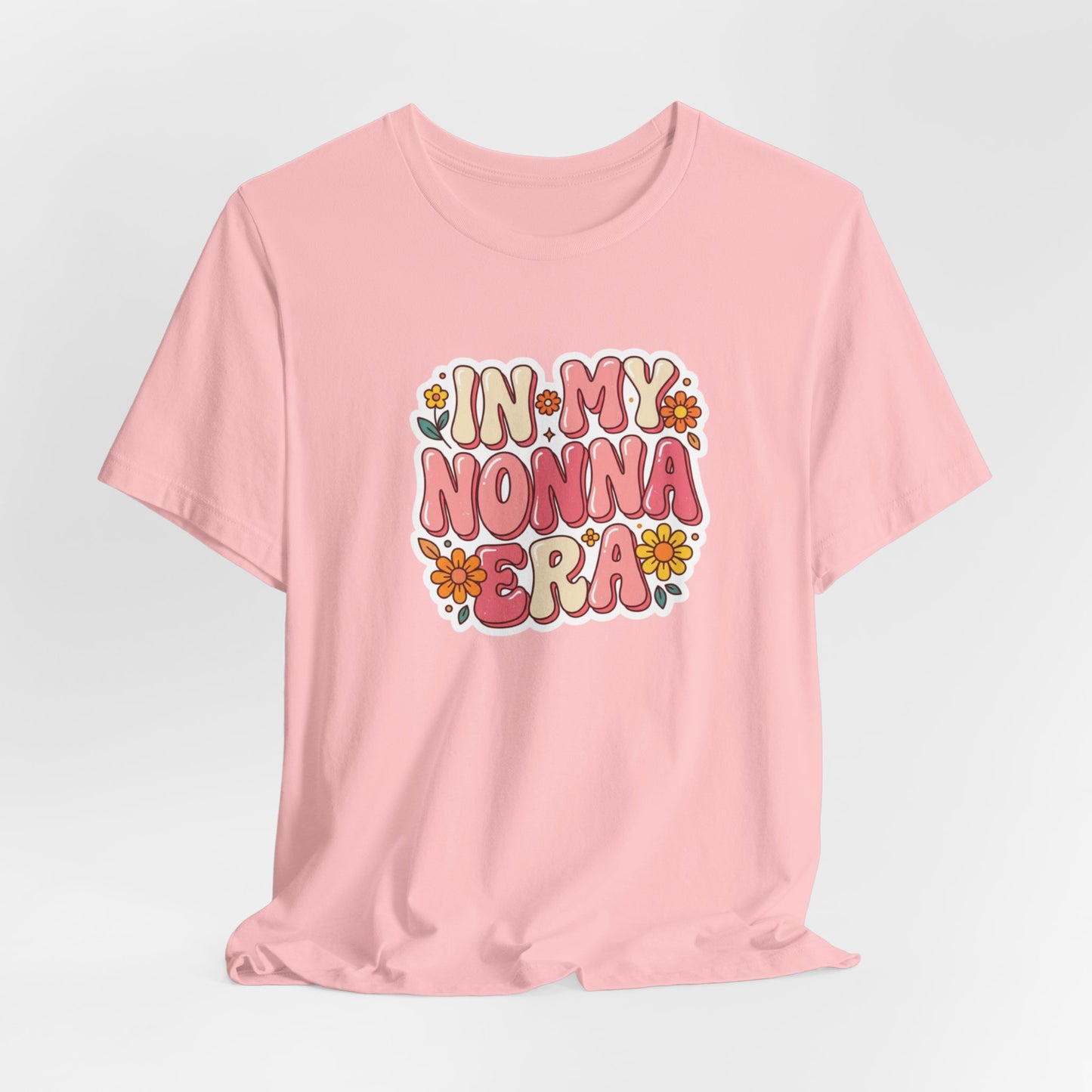 T-Shirt — "In My Nonna Era" Retro Floral Italian Grandma Tee