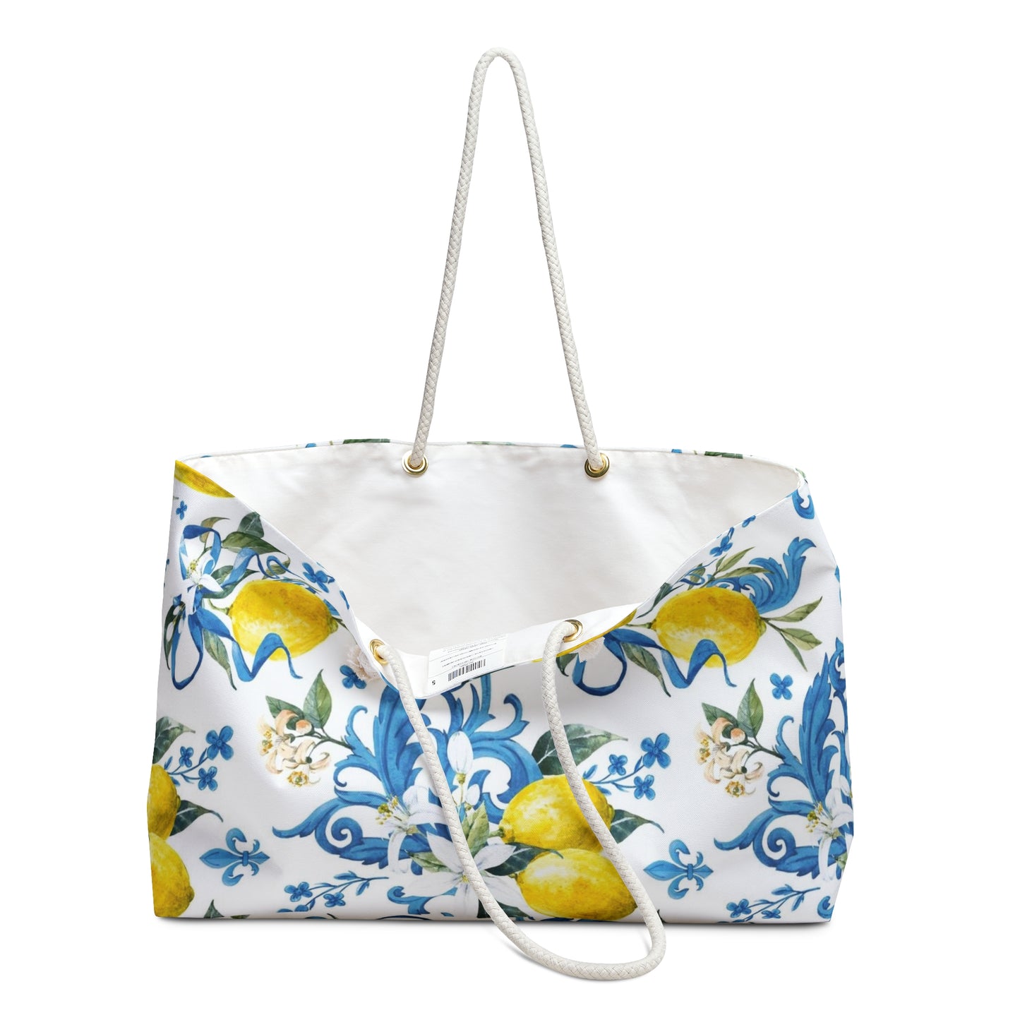 Italy inspired lemons Weekender Bag, Italian summers, great gift for family members, travel pool and beach