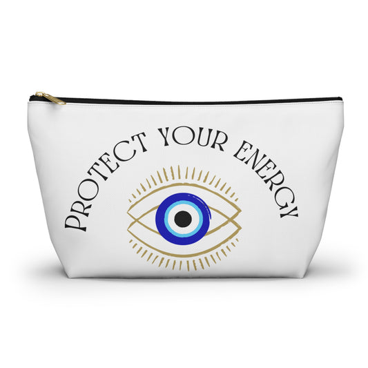 Protect your energy, Evil eye, birthday gift, makeup bag , accessory bag