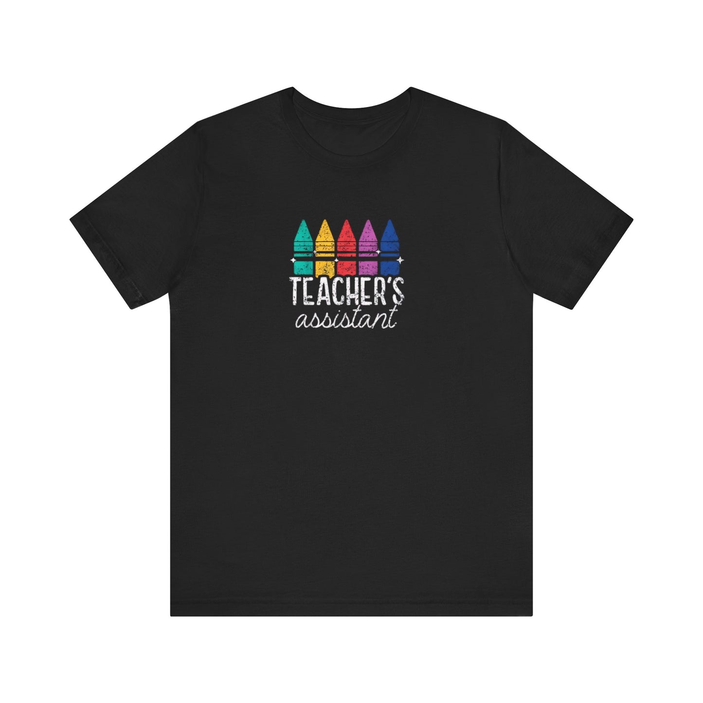 Teacher's Assistant Tee, Teacher Gift Shirt, Unisex Jersey T-Shirt, Crayon Design T-Shirt, Back to School Apparel