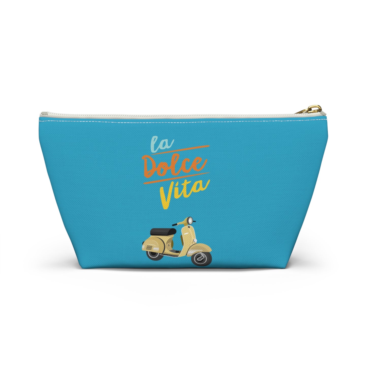 La dolce vita, travel bag , destination Italy , birthday gift, makeup bag , accessory bag