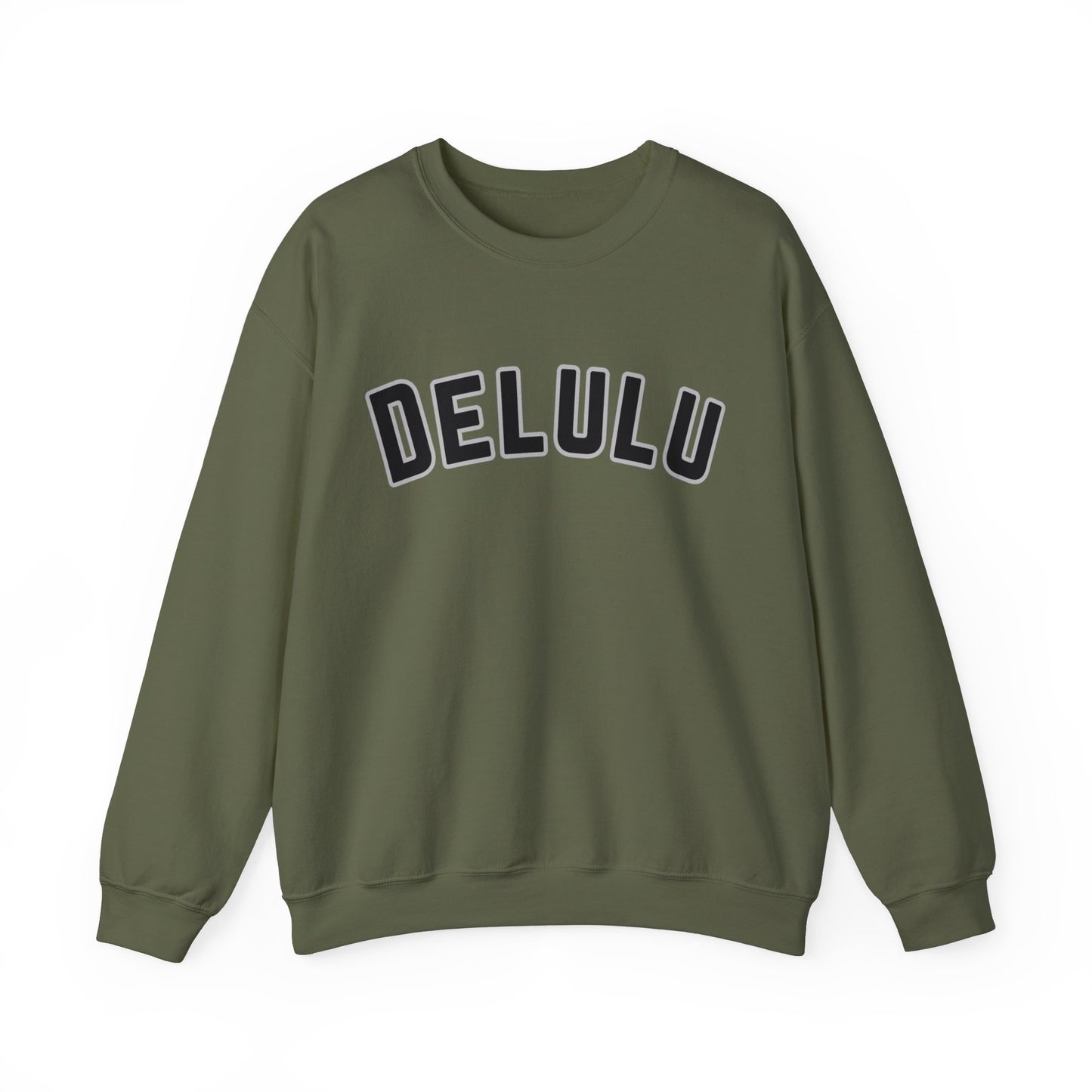 Delulu trendy middle school boy and girl Unisex Heavy Blend™ Crewneck Sweatshirt.delulu style shirt coquette .sweatshirts for boys girl birthday Christmas