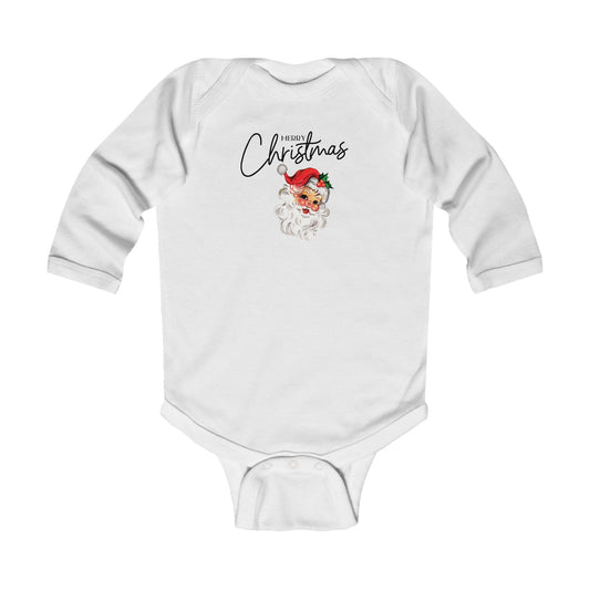 Winter Infant Jumpsuit - Merry Christmas Baby, Baby Christmas Outfit, Holiday Baby Clothes, Xmas Baby Romper, Newborn Christmas Pajamas