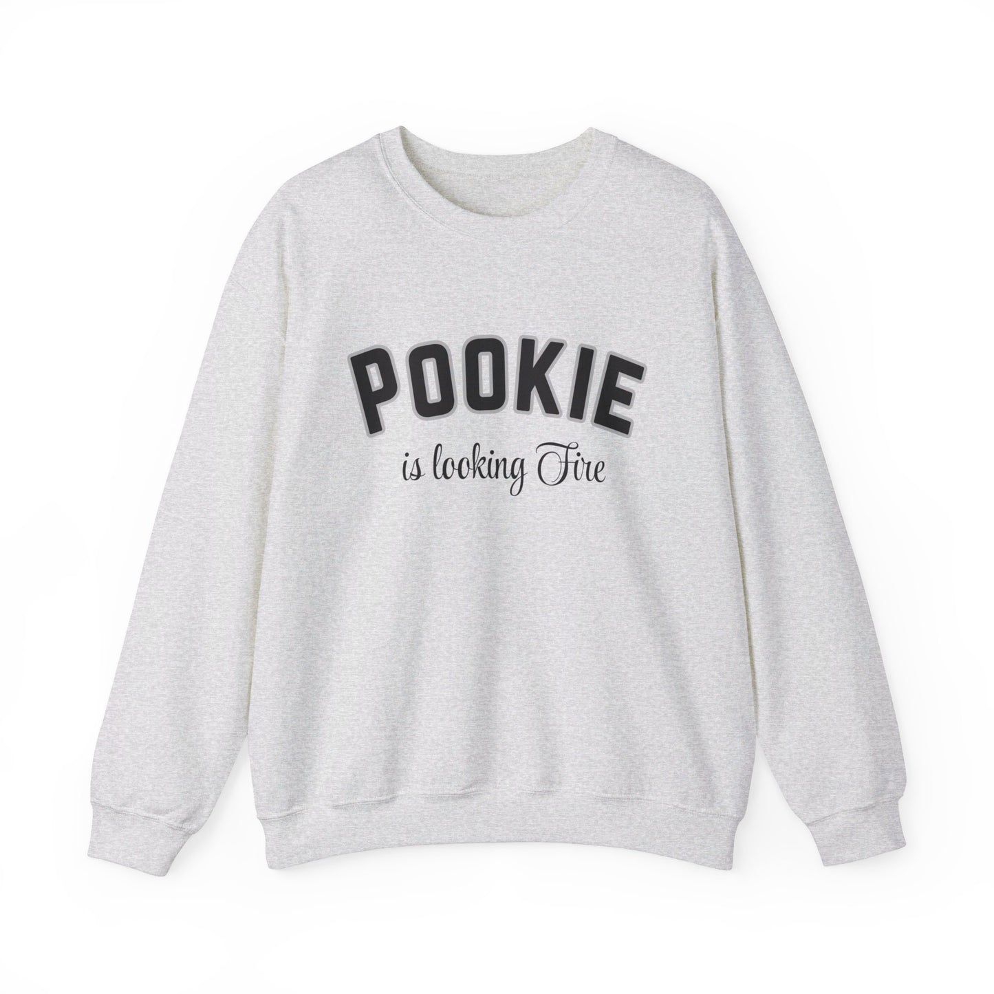 Pookie is looking fire tonight coquette shirt Unisex Heavy Blend™ Crewneck Sweatshirt, great coquette style shirt for teens back to school birthdays and Christmas sweatshirt