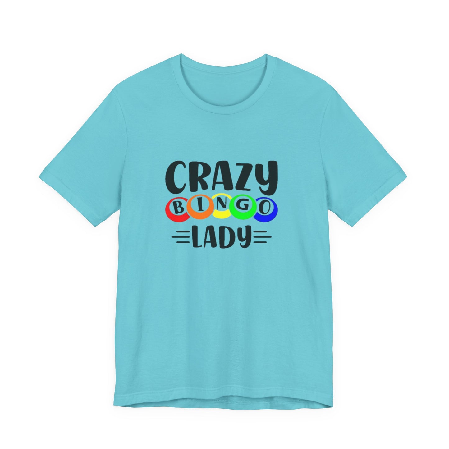 Crazy Bingo Lady Unisex Tee - Fun Gift for Bingo Lovers, Bingo Night Tee, Game Night Apparel, Casual Wear, Birthday Gift