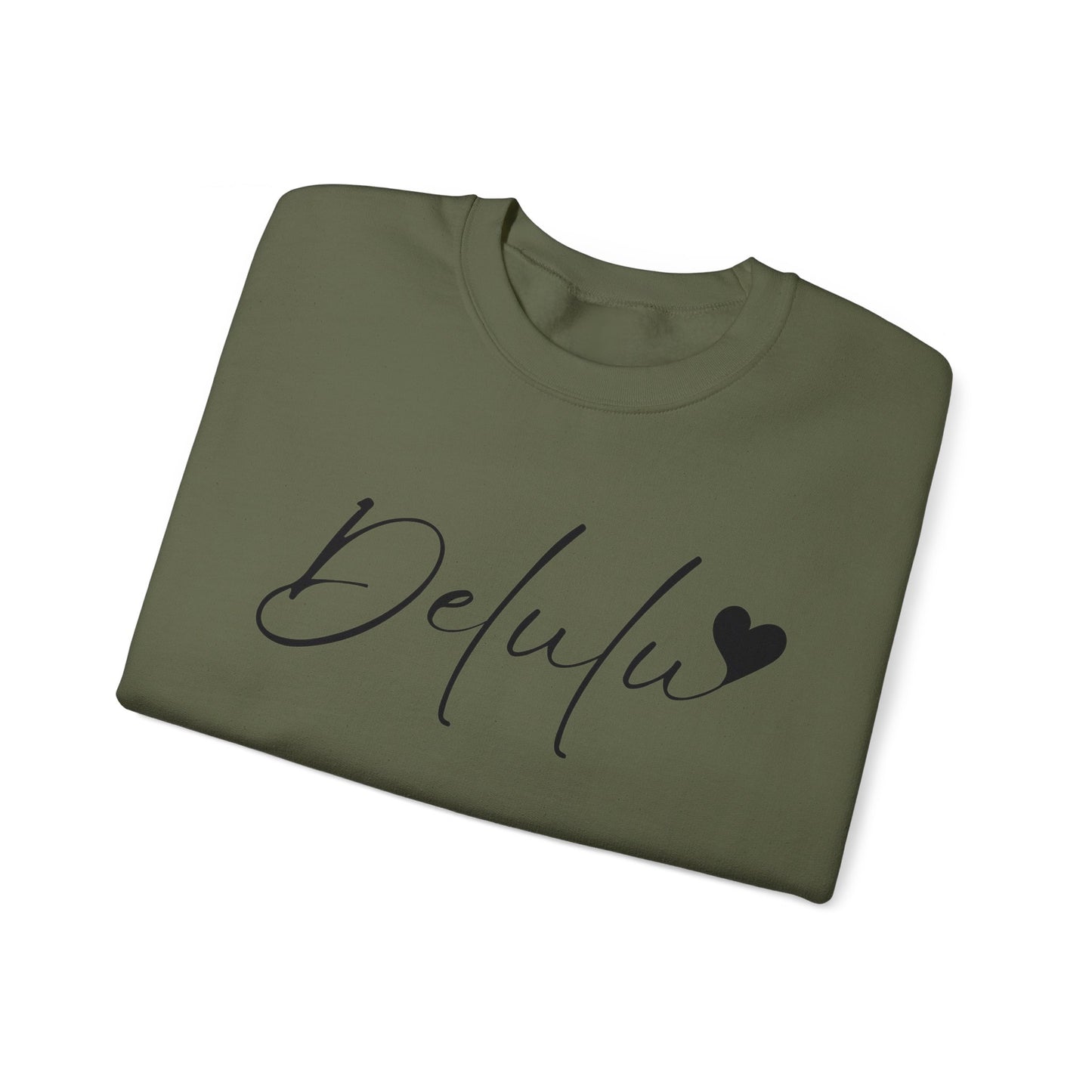 Delulu trendy middle school boy and girl Unisex Heavy Blend™ Crewneck Sweatshirt.delulu style shirt coquette .sweatshirts for boys girl birthday Christmas