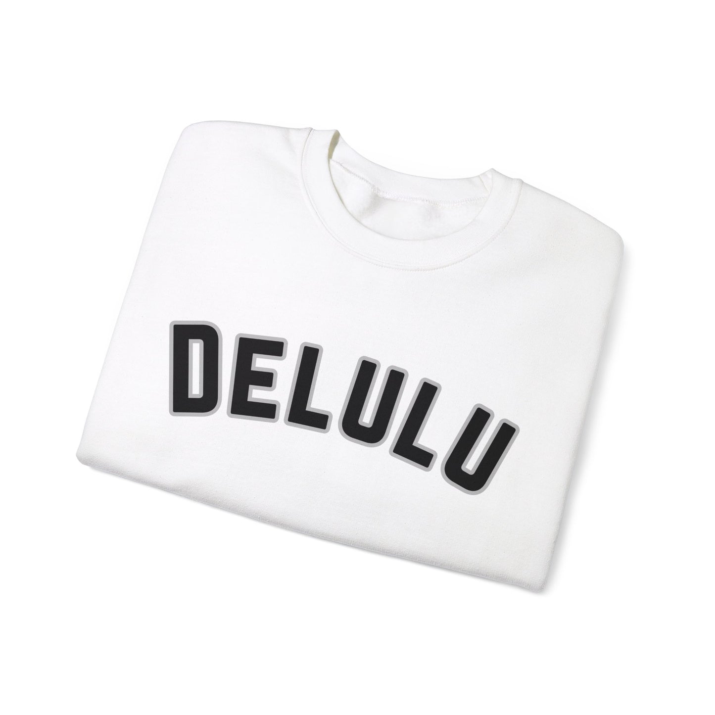 Delulu trendy middle school boy and girl Unisex Heavy Blend™ Crewneck Sweatshirt.delulu style shirt coquette .sweatshirts for boys girl birthday Christmas