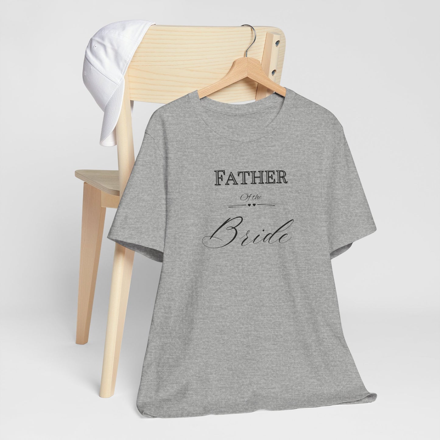 Father of the bride of Unisex Jersey Short Sleeve Tee, bridal party shirt for mom, wedding party shirts
