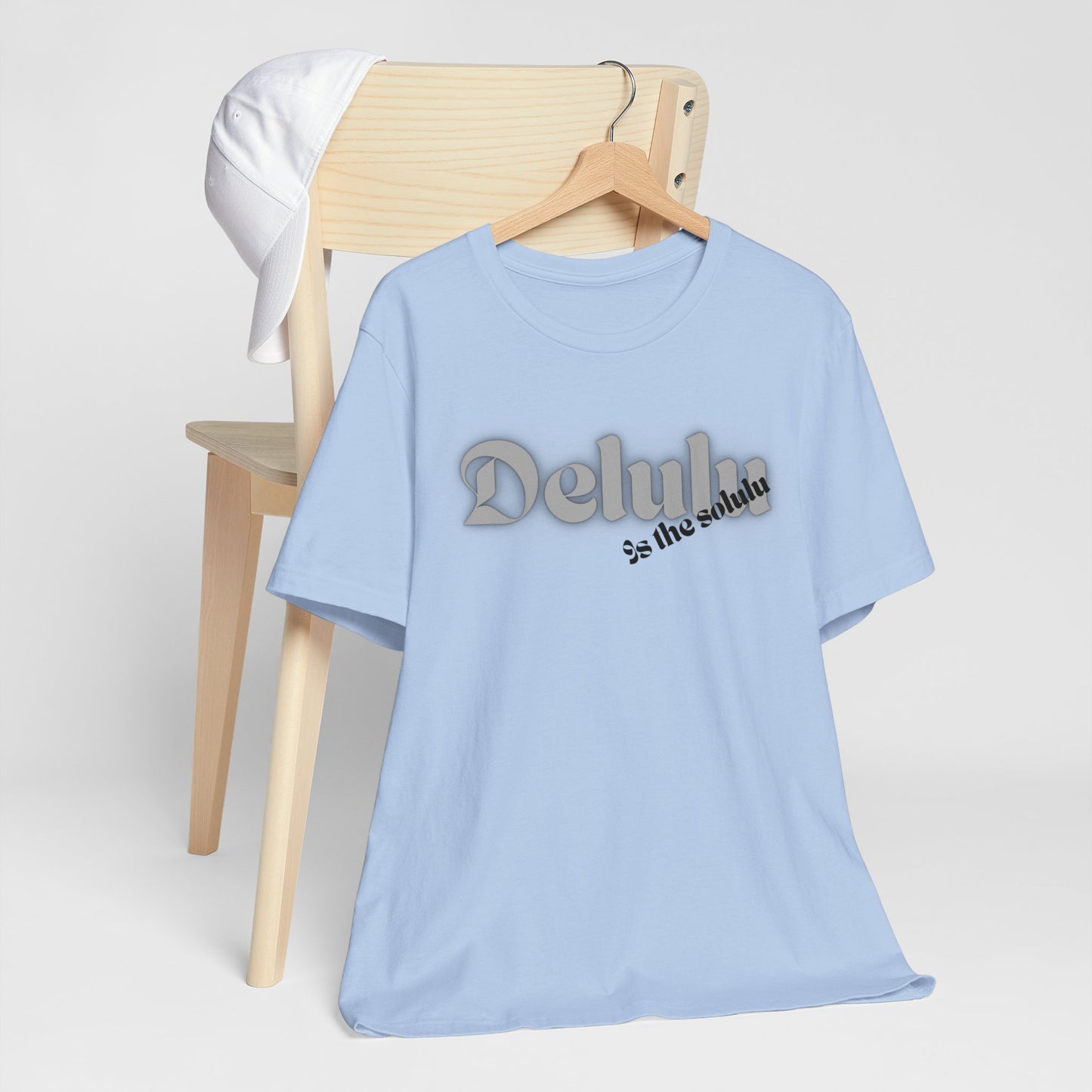 Delulu state of mind Unisex Jersey Short Sleeve Tee. Back to school shirt for middle school boys and girls