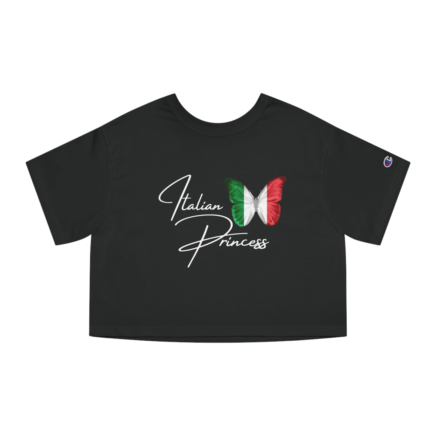 Italian princess Italia Champion Women's Heritage Cropped T-Shirt, Italian inspired ciao lemons love Italy shirt for women, birthday travel Christmas gift