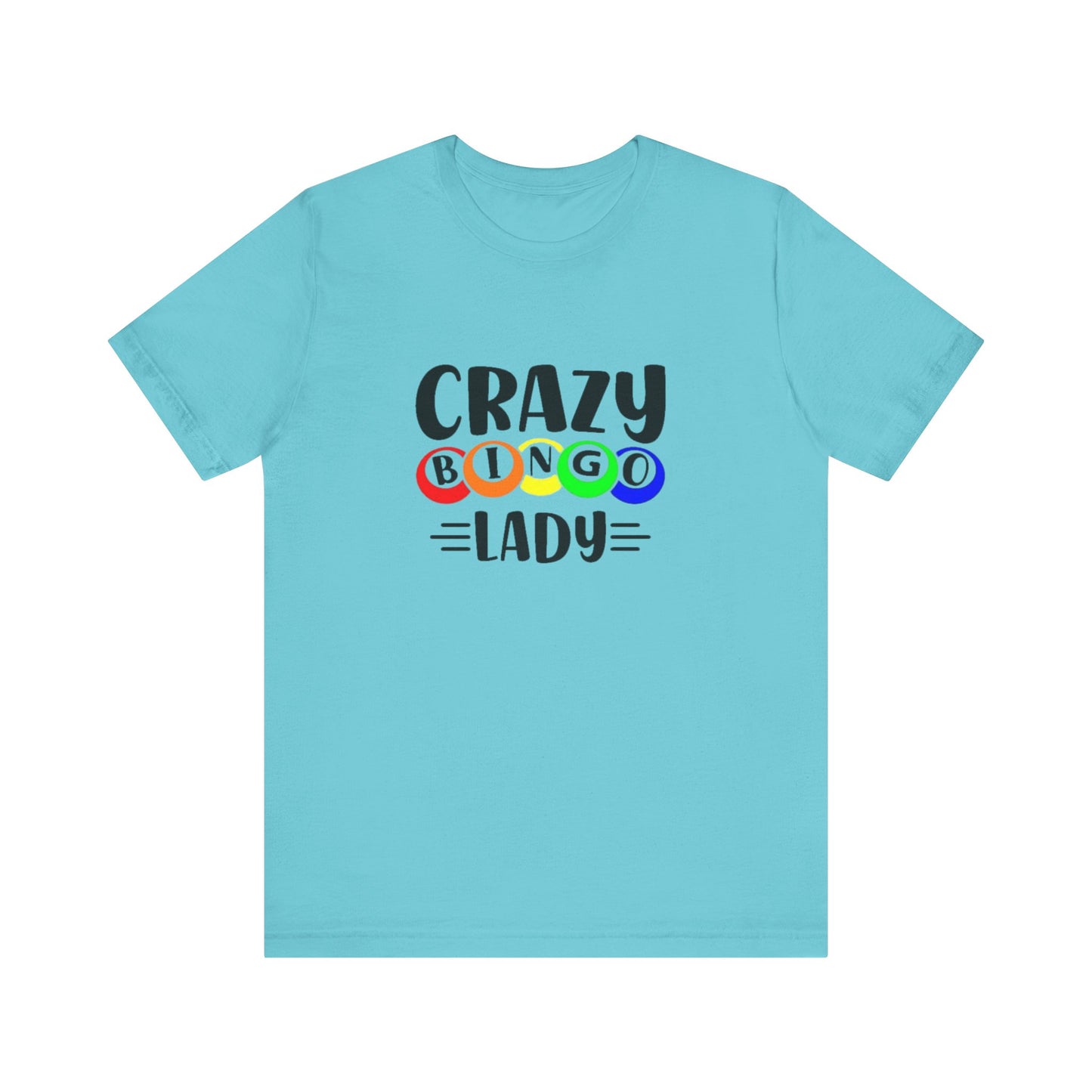 Crazy Bingo Lady Unisex Tee - Fun Gift for Bingo Lovers, Bingo Night Tee, Game Night Apparel, Casual Wear, Birthday Gift