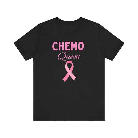 Breast cancer awareness chemo queen Unisex Jersey Short Sleeve Tee, breast cancer awareness