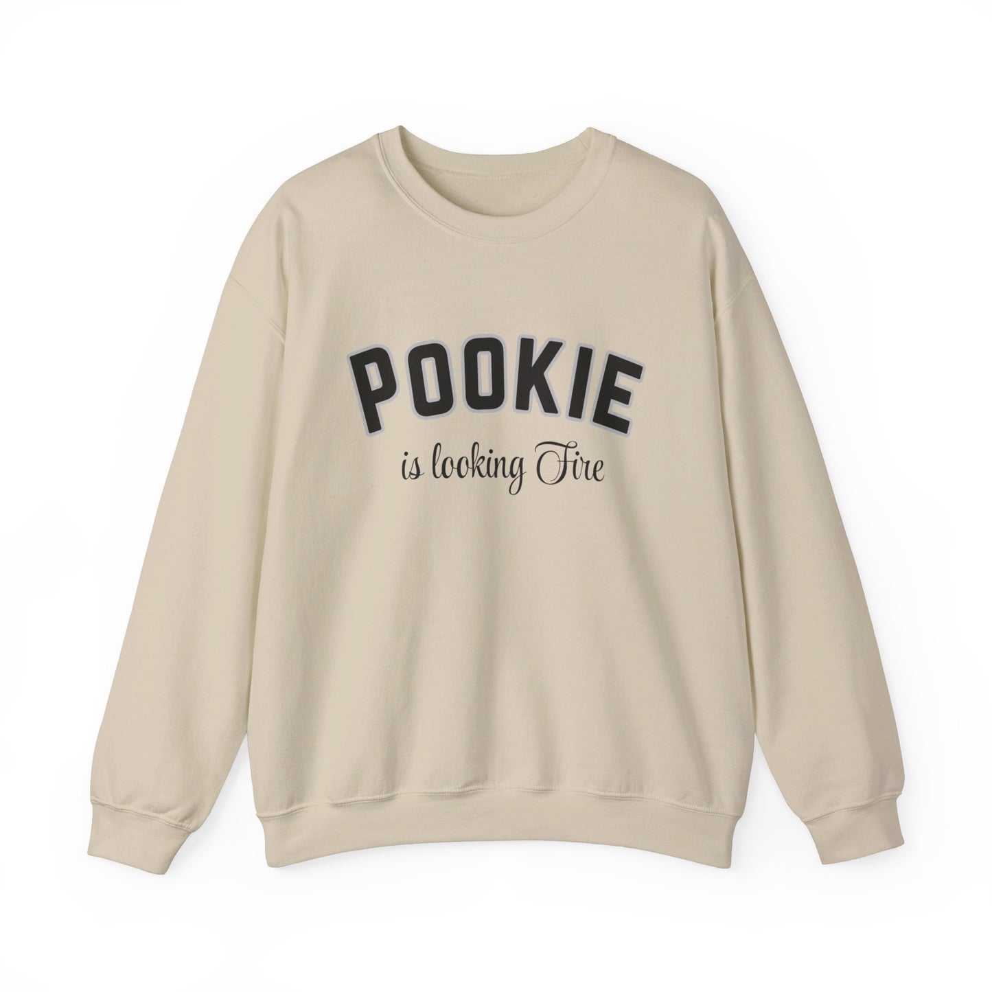 Pookie is looking fire tonight coquette shirt Unisex Heavy Blend™ Crewneck Sweatshirt, great coquette style shirt for teens back to school birthdays and Christmas sweatshirt