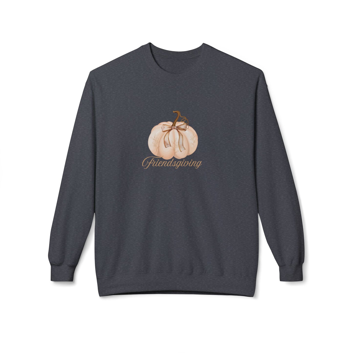 Cozy Pumpkin Fleece Sweatshirt for Fall, Friendsgiving, Perfect for Halloween, Thanksgiving, Gift for All Occasions