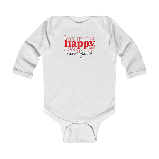 Happy New Year Baby Bodysuit, New Year's Eve Baby Outfit, Baby body suit, NYE Baby Clothes, Winter Infant Jumpsuit